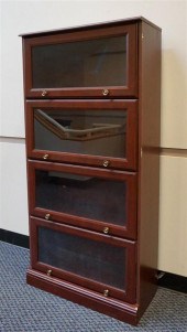 MAHOGANY FINISH BARRISTER BOOK