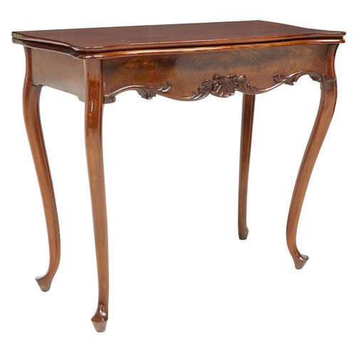 MAHOGANY FLIP-TOP CARD