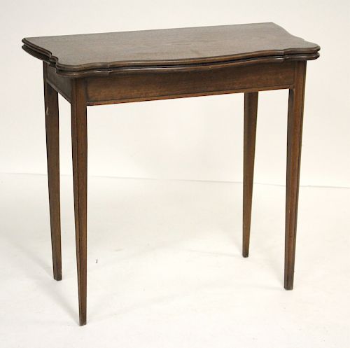 MAHOGANY FLIP TOP TABLE , GRAND