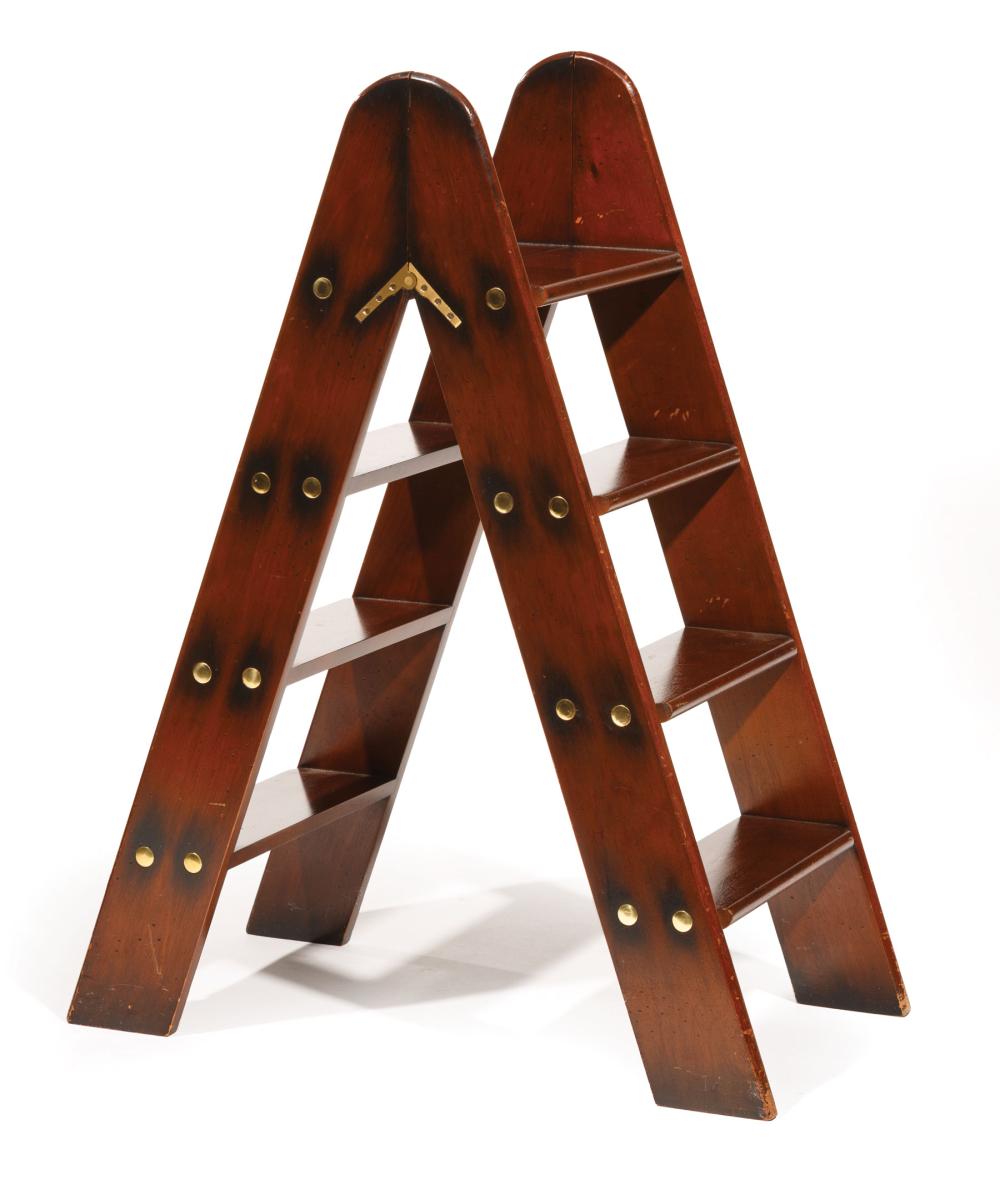 MAHOGANY FOLDING LIBRARY