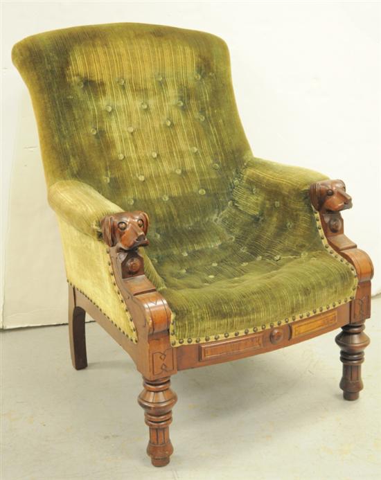 Mahogany frame Victorian side chair