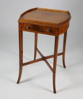 MAHOGANY GALLEY TOP ONE DRAWER