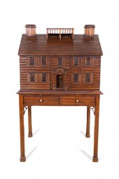 MAHOGANY GEORGIAN HOUSE BAR CA