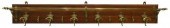 MAHOGANY & GILT METAL WALL-MOU