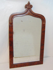 MAHOGANY GOTHIC STYLE MIRROR,