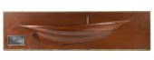 MAHOGANY HALF HULL YACHT "VERE