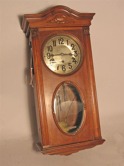 Mahogany hanging wall clock    With