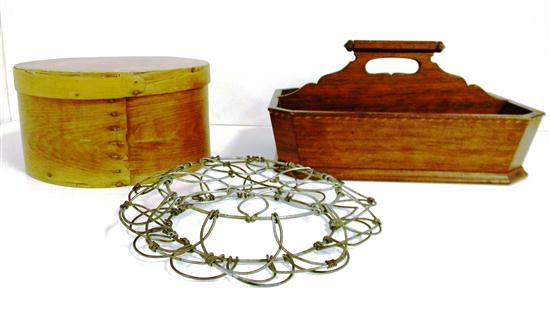 Mahogany inlaid cutlery tray  9