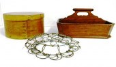 Mahogany inlaid cutlery tray
