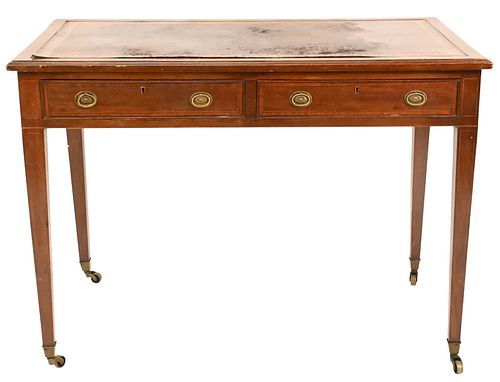 MAHOGANY INLAID WRITING