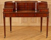 MAHOGANY LEATHER TOP CARLTON H