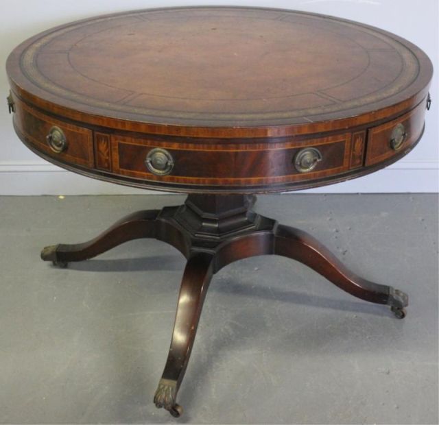 Mahogany Leather Top Drum