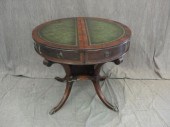 Mahogany Leathertop Pedestal E