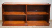 MAHOGANY LOW BOOKSHELF, H: 35