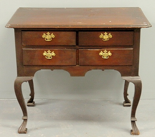 Mahogany lowboy late 18th c. with a