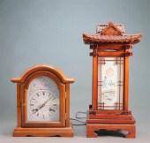 MAHOGANY MANTLE CLOCK BY PARLI