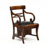 MAHOGANY METAMORPHIC CHAIR / L
