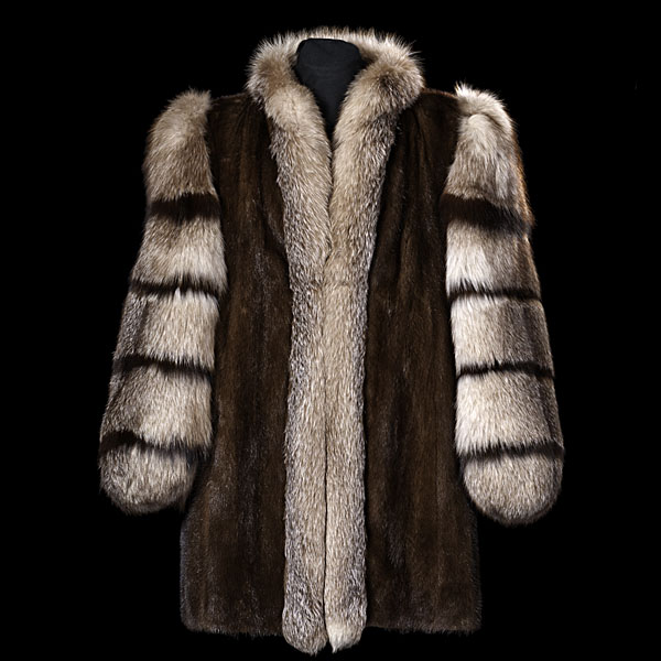 Mahogany Mink and Fox Jacket A