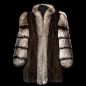 Mahogany Mink and Fox Jacket A