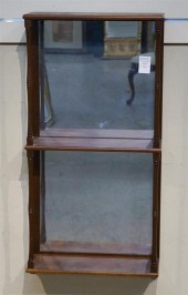 MAHOGANY MIRRORED-BACK HANGING