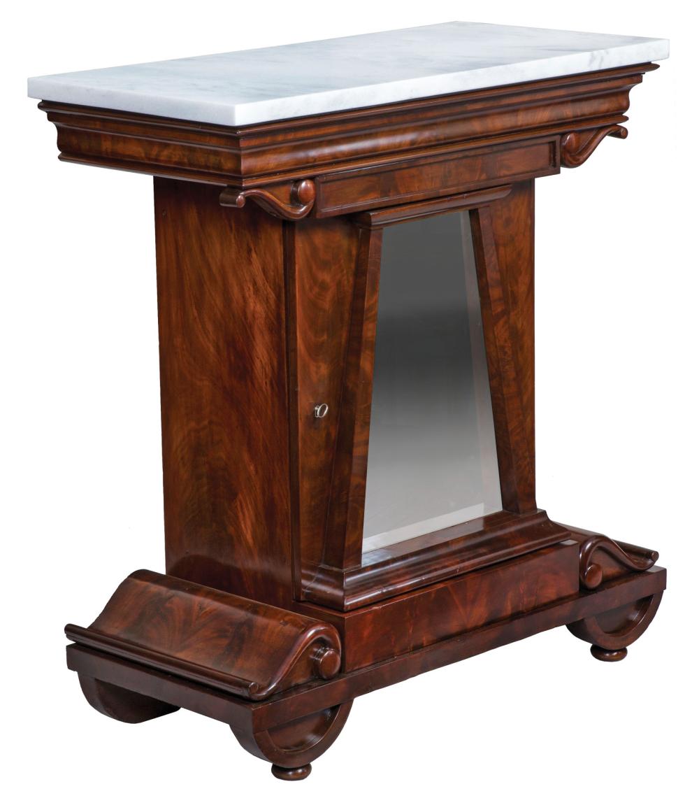 MAHOGANY MIXING TABLE, ATTR.