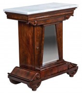 MAHOGANY MIXING TABLE, ATTR. Q