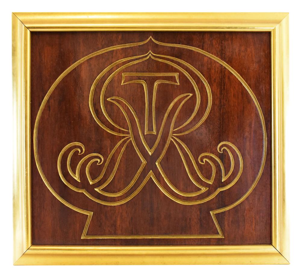 MAHOGANY PANEL FROM THE RUSSIAN TEA