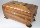 MAHOGANY PANELED LIFT TOP HING