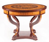 MAHOGANY, PARQUETRY AND MARQUE