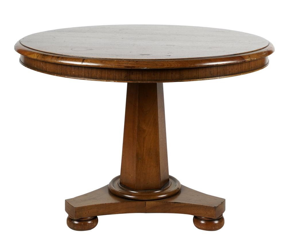 MAHOGANY PEDESTAL CENTER TABLEon