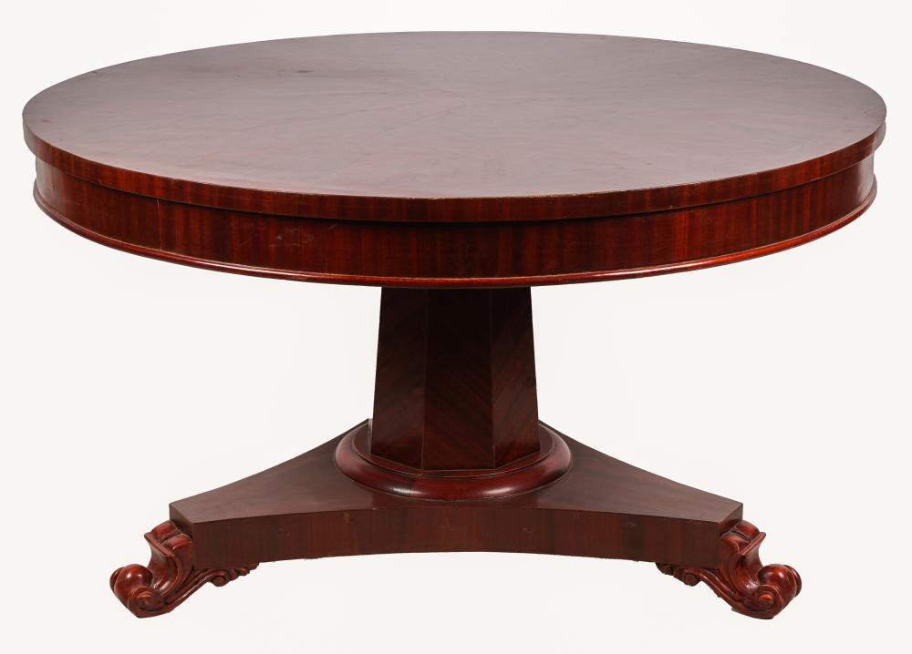 MAHOGANY PEDESTAL DINING
