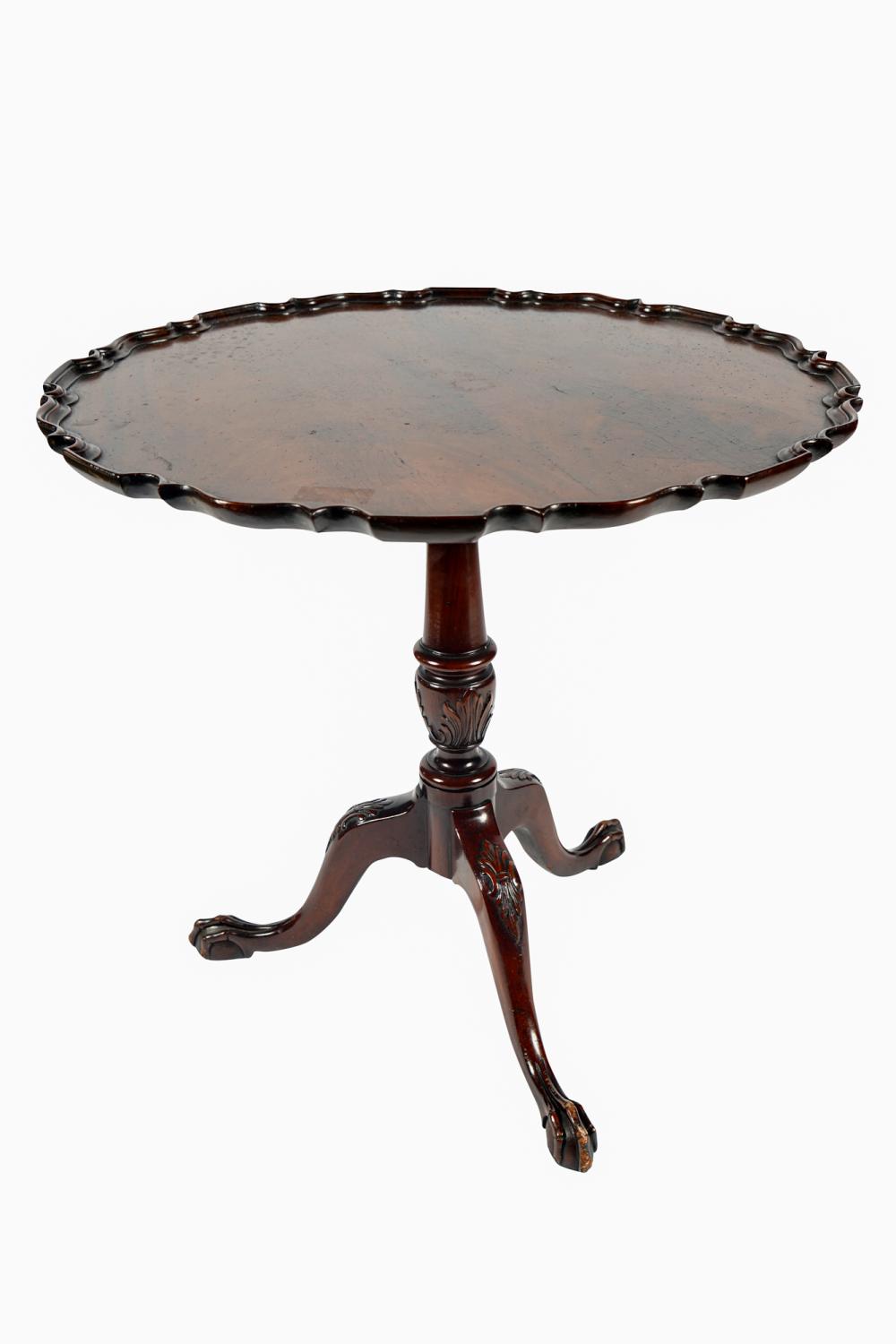 MAHOGANY PIE CRUST TILT-TOP