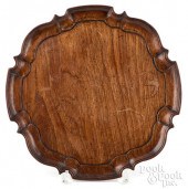 MAHOGANY PIECRUST TRAYMahogany