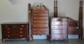 Mahogany Queen Anne Style Bedr