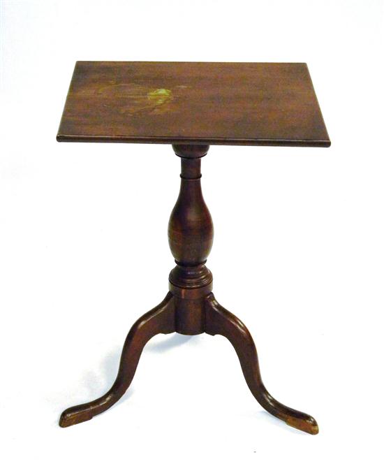 Mahogany rectangular candlestand 