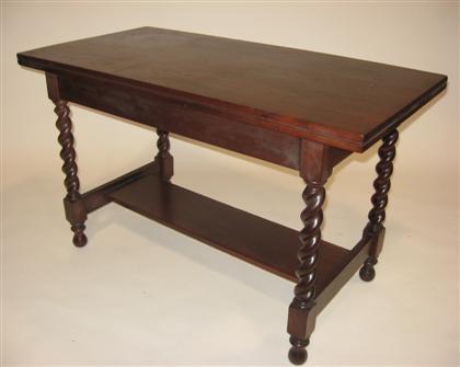 Mahogany rectangular library table