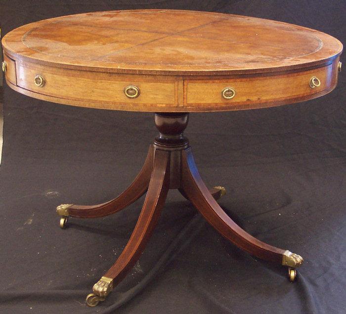 Mahogany Regency leather top drum