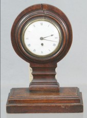 Mahogany Regency mantle clock,