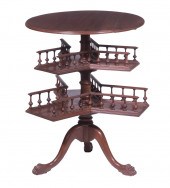 MAHOGANY REVOLVING BOOKCASE Vi