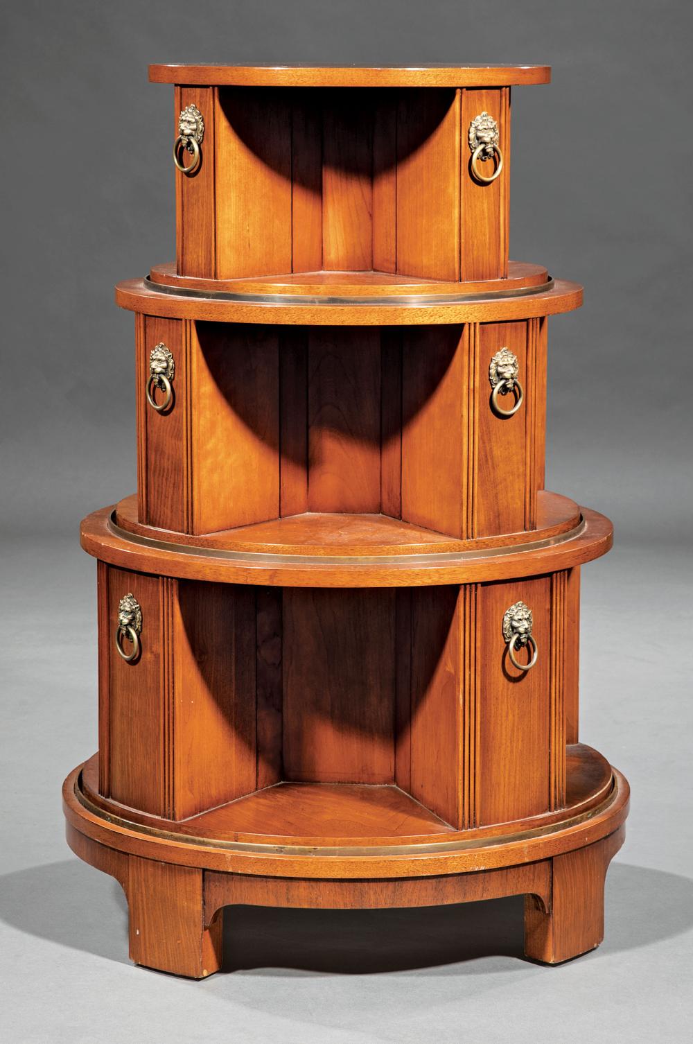 MAHOGANY REVOLVING BOOKCASE,