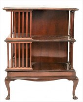 MAHOGANY REVOLVING BOOKCASEMah
