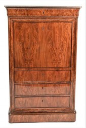 MAHOGANY SECRETAIRE ABATTANT,