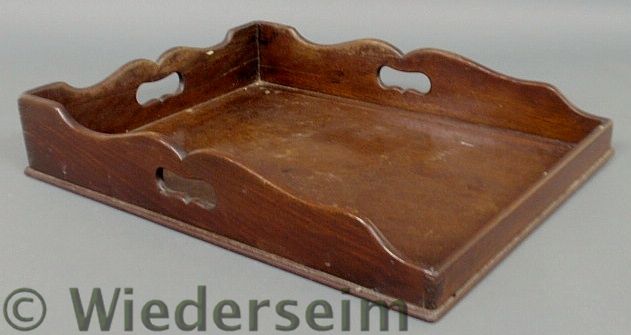 Mahogany serving tray 19th c.