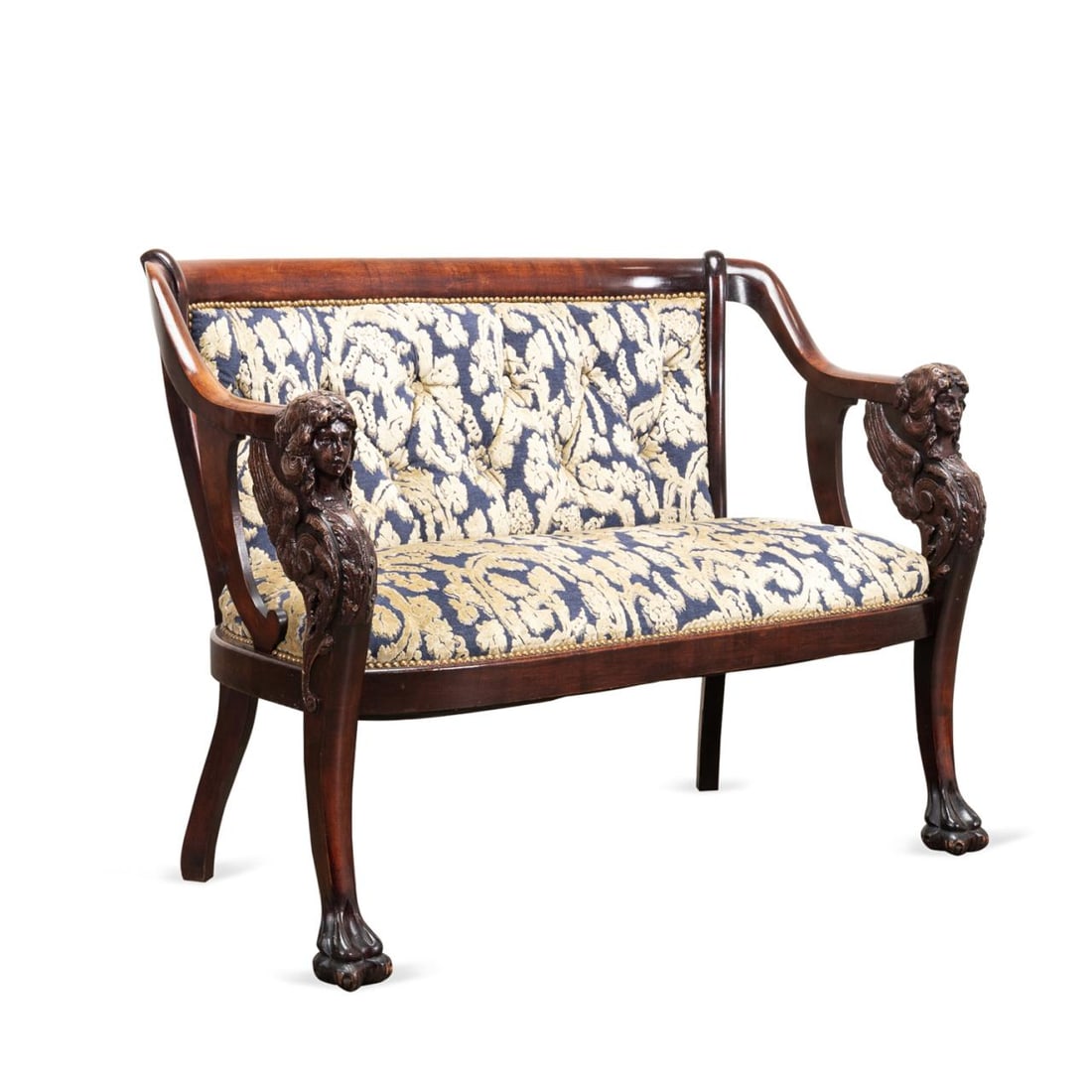 MAHOGANY SETTEE, MANNER OF S.
