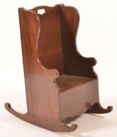MAHOGANY SETTLE FORM CHILD'S R