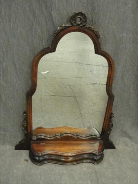 Mahogany Shaving Mirror. From a