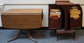 MAHOGANY SHEET MUSIC CABINET,