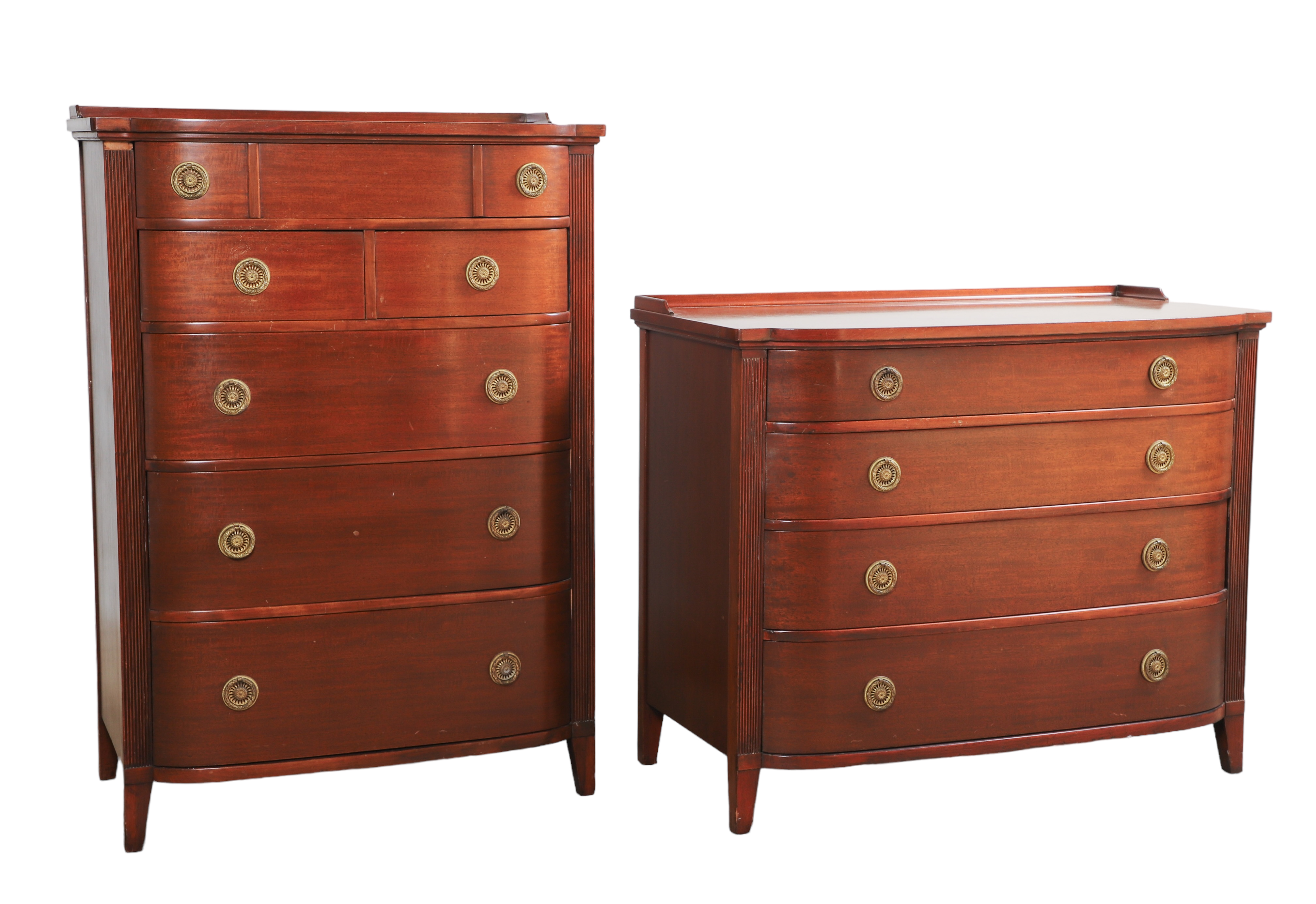 Mahogany Sheraton Style 4 drawer