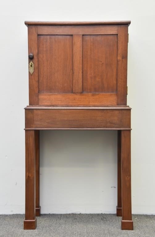 Mahogany ships' cabinet, late