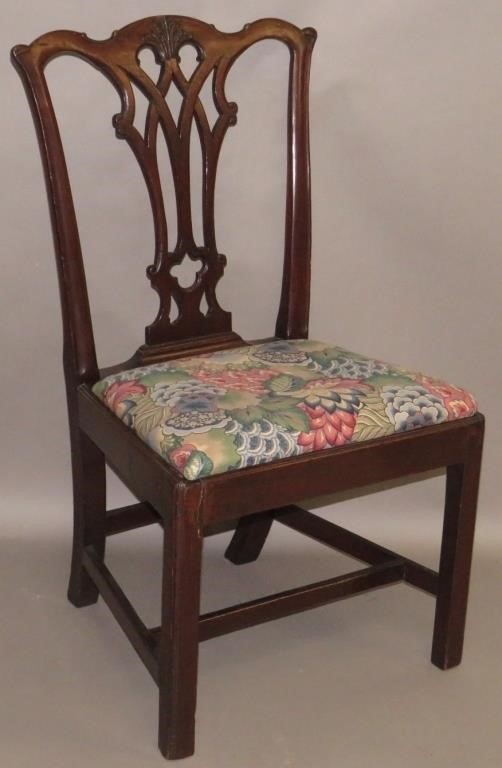 MAHOGANY SIDE CHAIRca. 1770; with a